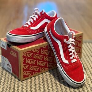 Vans Old Skool Racing Red and True White